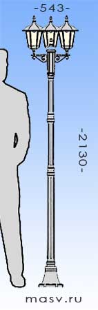 Уличный фонарь, модель 205 Уличный фонарь, модель 205
