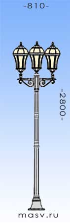 Уличный фонарь, модель 2225 Уличный фонарь, модель 2225