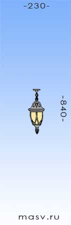 Уличный фонарь, модель 4301 Уличный фонарь, модель 4301