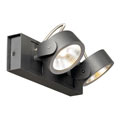 147610 SLV KALU 2 LED светильник накладной с COB LED 2х 10Вт (21Вт), 3000K, 1320lm, 24°, черный 147610 SLV KALU 2 LED светильник накладной с COB LED 2х 10Вт (21Вт), 3000K, 1320lm, 24°, черный