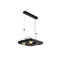 154930 SLV LYNAH SQUARE светильник подвесной c COB LED 4х 10Вт (42Вт), 3000K, 2640lm, черный 154930 SLV LYNAH SQUARE светильник подвесной c COB LED 4х 10Вт (42Вт), 3000K, 2640lm, черный