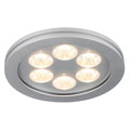 111992 SLV EYEDOWN LED 6х1W светильник встраиваемый IP44 с 6 PowerLED по 1Вт, 3000K, 400lm,15°, 350mA, алюминий 111992 SLV EYEDOWN LED 6х1W светильник встраиваемый IP44 с 6 PowerLED по 1Вт, 3000K, 400lm,15°, 350mA, алюминий