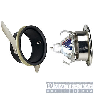 OUT 65 downlight, round, chrome brushed, MR16, max. 35W