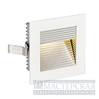FRAME CURVE LED recessed luminaire, square, matt white, warmwhite LED