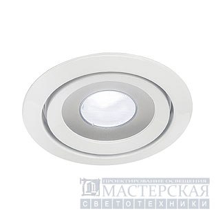 LUZO LED DISK, recessed ring, round, white, 4000K, 11W, 85