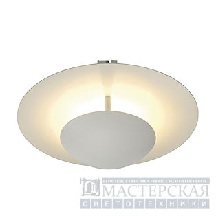 LOUISSE 1 ceiling luminaire, round, white, R7s, max. 200W