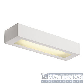 Wall lamp, GL 103 T5, square, white plaster, T5 8W