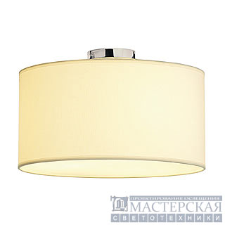 SOPRANA ceiling luminaire, CL-1, round, white textile, E27, max. 3x 60W