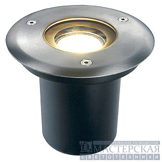 ADJUST GU10 recessed spot, round, stainless steel 304, max. 35W, IP67