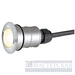 POWER TRAIL-LITE round, stainless steel 316, 1W LED, warmwhite, IP67