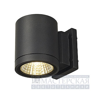 ENOLA_C OUT WL wall lamp, round, anthracite, 9W LED, 3000K, 35