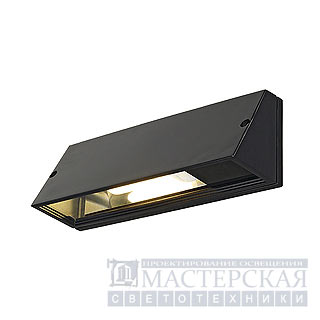 PEMA SQUARE wall lamp, black, E27, max. 15W