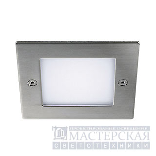 FRAME OUTDOOR 16 LED recessed, square, stainless steel, white