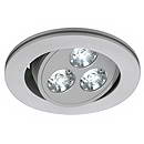 SLV 111852 TRITON 3 LED светильник встр. с 3-мя LED по 1Вт, 3200K, 150lm, серебристый SLV 111852 TRITON 3 LED светильник встр. с 3-мя LED по 1Вт, 3200K, 150lm, серебристый