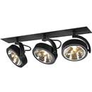 SLV 113420 KALU RECESSED 3 светильник встр. 3xQRB111 50Вт макс., матовый черный SLV 113420 KALU RECESSED 3 светильник встр. 3xQRB111 50Вт макс., матовый черный