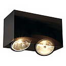 SLV 117212 ACRYLBOX QRB111 DOUBLE светильник накл. с ЭПН 2xQRB111 по 50Вт макс., черный SLV 117212 ACRYLBOX QRB111 DOUBLE светильник накл. с ЭПН 2xQRB111 по 50Вт макс., черный