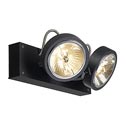 SLV 147260 KALU 2 светильник накл. с ЭПН 2xQRB111 50Вт макс., матовый черный SLV 147260 KALU 2 светильник накл. с ЭПН 2xQRB111 50Вт макс., матовый черный