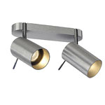 SLV 147422 ASTO TUBE 2 светильник накл. 2xGU10/PAR20 75Вт., мат. алюминий SLV 147422 ASTO TUBE 2 светильник накл. 2xGU10/PAR20 75Вт., мат. алюминий
