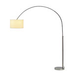 SLV 155723 SOPRANA BOW arc lamp, SL-1, white shade, E27, max. 60W SLV 155723 SOPRANA BOW arc lamp, SL-1, white shade, E27, max. 60W
