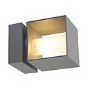 SLV 230674 SQUARE TURN G9 светильник настенный IP44 G9 42Вт макс., серебристый SLV 230674 SQUARE TURN G9 светильник настенный IP44 G9 42Вт макс., серебристый