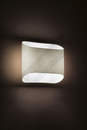0505115373609 ABBEY WALL LAMP WHITE