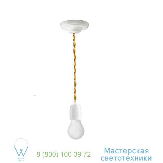  Zangra canopy and socket in white porcelain   CEILINGLAMP.007.002-TEXTILE-057-02-OR-STRESSE 0