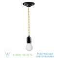 Cble textile Zangra canopy and socket black porcelain подвесной светильник ceilinglamp.011.001.textilecable.057.002