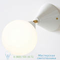 Cone and Sphere Atelier Areti 13,5cm, P23,9cm настенный светильник Cone-and-Sphere-Wall-Ceiling_White_Brass