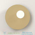 Disc and Sphere Atelier Areti 23cm, P23cm настенный светильник Disc-and-Sphere-Asymmetrical_White_Brass