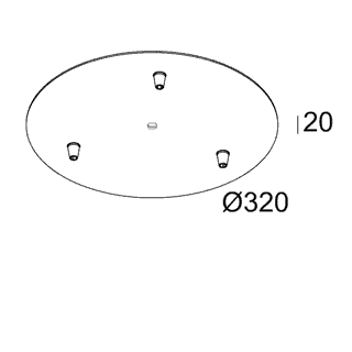  MILES CEILING BASE 3R Delta Light 
