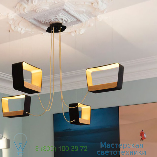  Eau de lumire DesignHeure LED, black, gold, marble, H28cm  Lu4mredlm 1