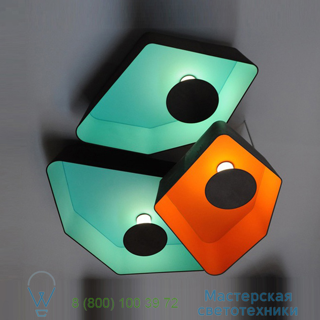  Nnuphar DesignHeure turquoise, orange, H150cm   Pl2g1pnledtot 1