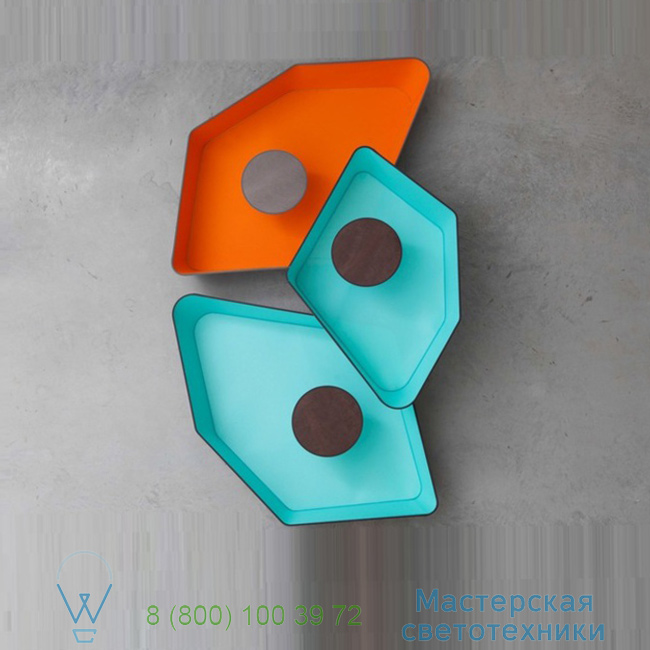  Nnuphar DesignHeure turquoise, orange, H150cm   Pl2g1pnledtot 3
