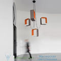 Eau de lumire DesignHeure LED, grey, orange, marble, H66cm  Lu4gcedlm