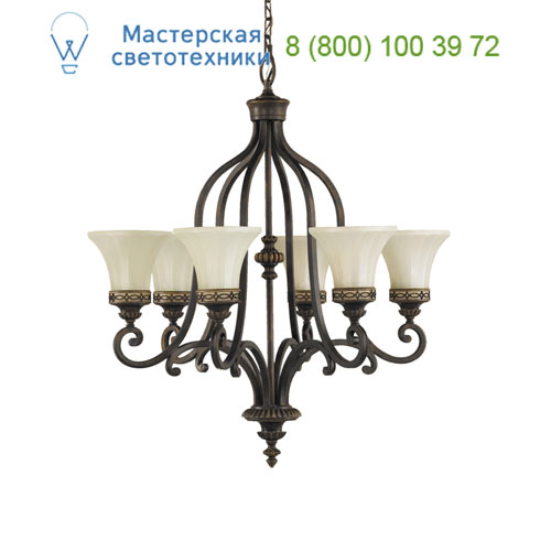 FE/DRAWING RM6 Drawing Room 6Lt Chandelier Feiss,  