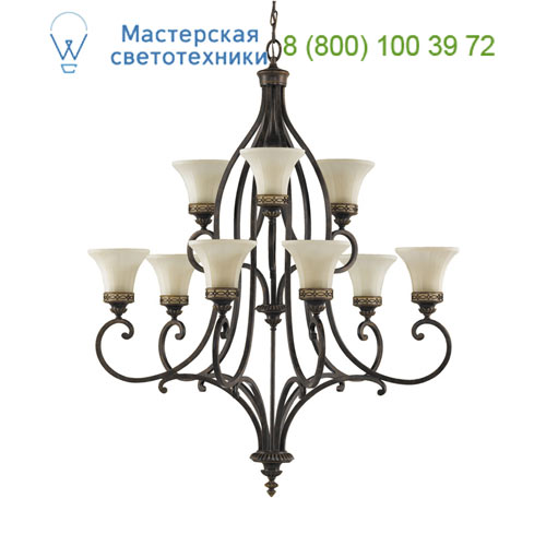 FE/DRAWING RM9 Drawing Room 9Lt Chandelier Feiss,  