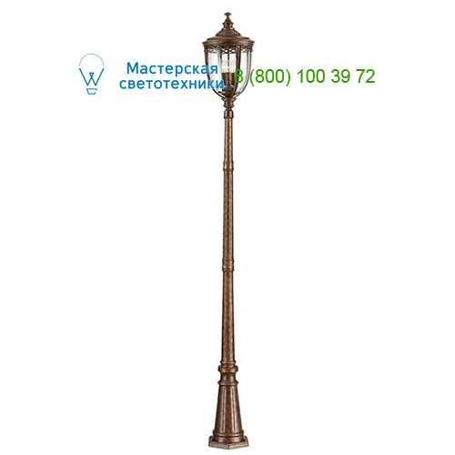 FE/EB5/L BRB English Bridle 3Lt Large Lamp Post British Bronze Feiss, 
