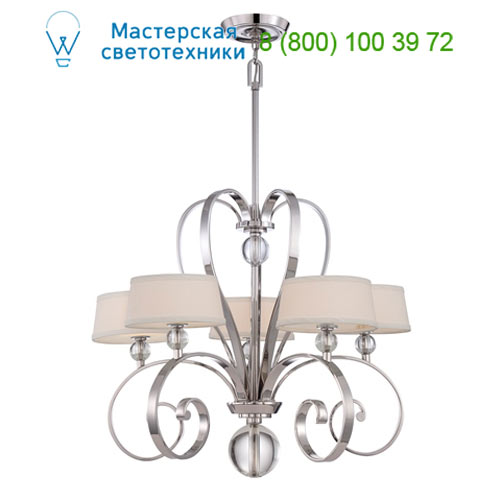 QZ/MADISONM5 IS Madison Manor 5Lt Chandelier Imperial Silver Quoizel,  