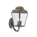 MANSIONHS/WB1 BR Mansion House Wall Lantern Brass Elstead Lighting, уличный настенный светильник