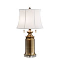 FE/STATERM TL BB Stateroom 2Lt Table Lamp Bali Brass Feiss,  