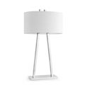 29830B NOBLE white shade table lamp Faro,
