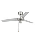 33611 FACTORY Brushed aluminium ceiling fan Faro, -