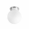 63007 CORA Chrome and white ceiling lamp Faro,
