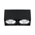 63277 TECTO-2 Black ceiling lamp AR111 Faro, 