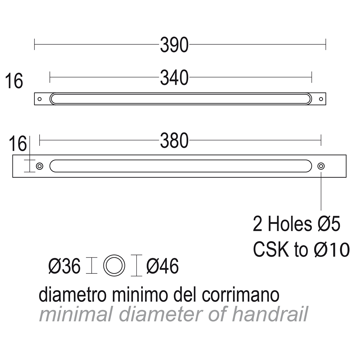  Corrimano 420 Ghidini   GH1108.BGXO300EL
