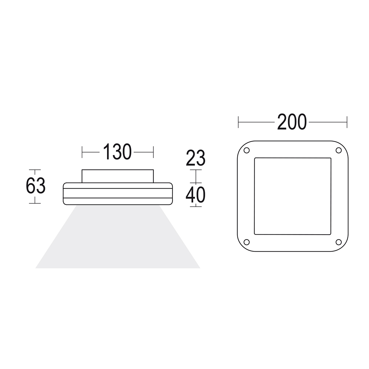  Torre flat ceiling 200 Ghidini   GH1210.BUFT300EN