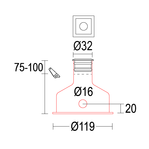  Microsegno 32 Ghidini   GH1224.BAFW300EL