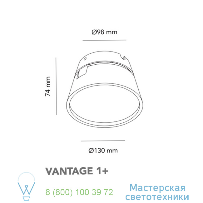  Vantage Light Point LED, 2700K, 900lm, 13cm, H7,4cm     270701 5