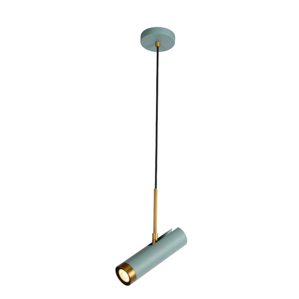 SELIN - Pendant light - Ø 6 cm - GU10 - Turquoise Lucide