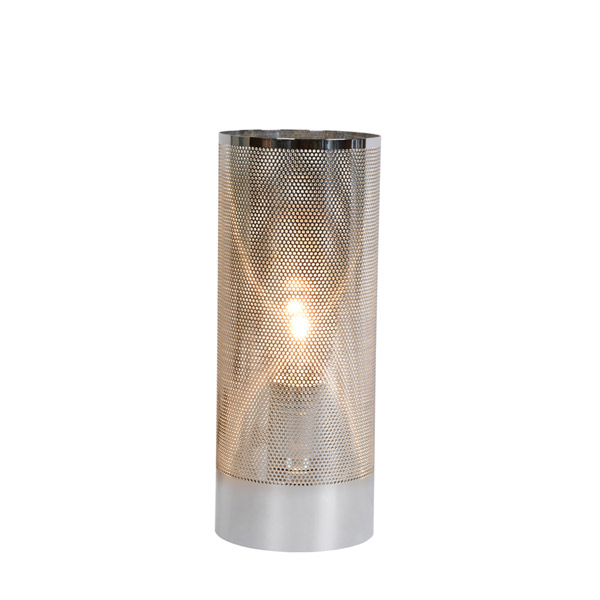 BELI - Table lamp - Ø 12 cm - E27 - Chrome Lucide